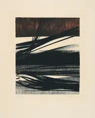 L-1977-11 by Hans Hartung, 1977, Farblithografie auf Velin, sold Sep 2025