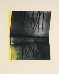 L1977-12 (Aus: La Foudre Pilote l'Univers) by Hans Hartung, 1977, Farbfotolithografie auf Velin, sold Oct 2025
