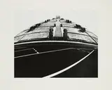 Robert Häusser, Unwirkliche Landschaft, 1980, Ditone-Print auf leichtem Karton