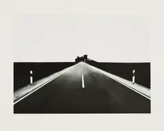 Robert Häusser, Straße zur Fabrik, 1980, Ditone-Print