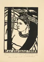 12. Jahresblatt: Seefahrer by Erich Heckel, 1942, Holzschnitt auf Bütten, sold Jun 2025