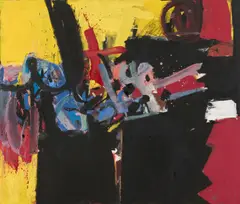 Henning Kürschner, Spaltung, 1993, Öl auf Leinwand