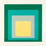 Josef Albers, SP VI, 1967, Farbserigrafie auf Karton