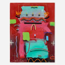 Joseph Stabilito, Solo, 1988, mixed media on canvas