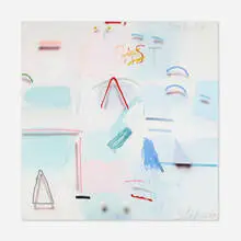 Joseph Stabilito, Untitled, c. 1985, mixed media on canvas