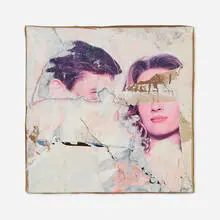 Jacques de la Villeglé, Untitled, 1993, mixed media collage on canvas