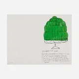 Andy Warhol, Greengages a la Warhol (Wild Raspberries), 1959, offset lithograph with hand-coloring