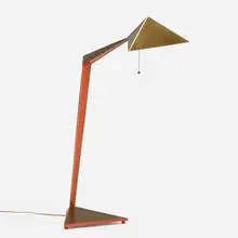 John Lautner, Floor lamp from the George D. Sturges Residence, Los Angeles, c. 1965, metal and enameled metal