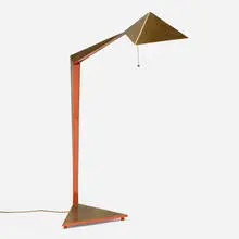 John Lautner, Floor lamp from the George D. Sturges Residence, Los Angeles, c. 1965, metal and enameled metal