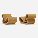 Frank Gehry, Rocking chaise lounge, pair, 1972, laminated cardboard, masonite
