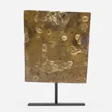 Harry Bertoia, Untitled (fragment), c. 1959, melt-coated brass over steel with applied patina