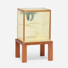Tony Berlant, Untitled, 1978, mixed media assemblage, resin, wood base