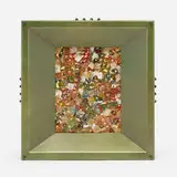 Max Hooper Schneider, Accidental Menagerie sub-6, 2015, mixed media, acrylic tray, polymer resin, aluminum structure, custom hardware