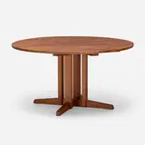 Cluster base table by George Nakashima, 1978, American black walnut, sold Jun 2022