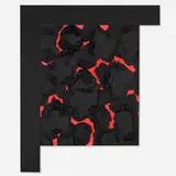 Ed Moses, Roja-Negra, 2002, acrylic on canvas