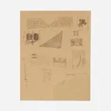 Frank Stella, Untitled (Series Study), 1960, graphite on paper