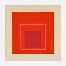 Josef Albers, White Line Square XV (from White Line Squares (Series II)), 1966, lithograph in three colors on Arches Cover