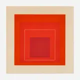 Josef Albers, White Line Square XV (from White Line Squares (Series II)), 1966, lithograph in three colors on Arches Cover