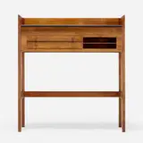 Grete Jalk, Writing desk, 1961, rosewood, leather, glass