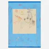 Robert Nava, Untitled, 2017, acrylic and crayon on canvas