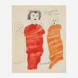 Andy Warhol, Kyoto, Japan - July 3, 1956, 1956, offset lithograph with hand-coloring on paper