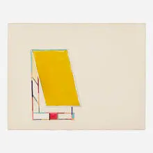 Craig Kauffman, Untitled, 1976, watercolor, ink and collage on paper