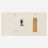 Chris Burden, Attila The Hun, 1975, collaged pamphlets, newspaper clippings and ink annotations on illustration board
