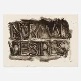 Bruce Nauman, Normal Desires, 1973, 1-color lithograph on Copperplate Deluxe