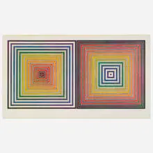 Frank Stella, Double Gray Scramble, 1973, screenprint in colors on Arches 88 mould-made