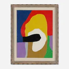 Frederick Hammersley, And so on, 1984, oil on masonite in artist's frame