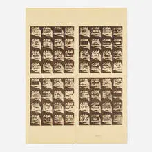 Untitled by Wallace Berman, print on paper, sold May 2022