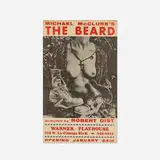 Wallace Berman, Untitled (The Beard Poster), 1967, offset lithograph in colors