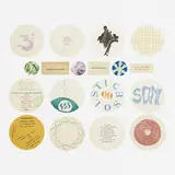 George Herms, Thirty-two Palm Songs, 1967-1971, artist's book with 32 loose sheets, lithograph on paper