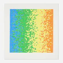David Roth, Untitled, 1979, screenprint in colors