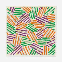 Untitled by Jasper Johns, 1977, screenprint in colors on Patapar printing parchment, sold Nov 2024