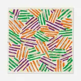 Jasper Johns, Untitled, 1977, screenprint in colors on Patapar printing parchment