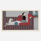 Will Barnet, Interlude, 1982, screenprint in colors