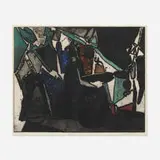 Leonard Edmondson, Cabal, 1961, etching in colors