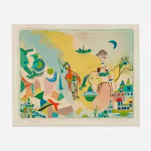 Henry Miller, Morning in Mexico, lithograph in colors