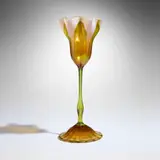 Tiffany Studios, Early floriform vase, c. 1898-1900, hand-blown Favrile glass