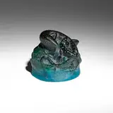 Lizards paperweight by Henri Bergé for Amalric Walter, c. 1925, pâte de verre, sold Oct 2024