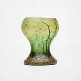 Auguste Legras, Vase with fall forest scene