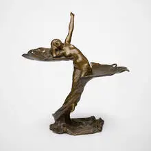 Louis Eugène Maurel, Sculptural vide poche, c. 1900, bronze