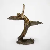 Louis Eugène Maurel, Sculptural vide poche, c. 1900, bronze