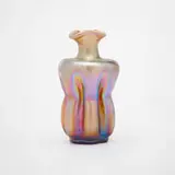 Tiffany Studios, Early cabinet vase, c. 1895-96, hand-blown Favrile glass