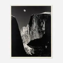 Ansel Adams, Moon and Half Dome, Yosemite National Park, California, gelatin silver print