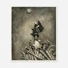 Robert ParkeHarrison, The Departure, 1997, photogravure with beeswax and Chine collé on Somerset