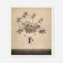 Robert ParkeHarrison, The Sower, 2002, photogravure with beeswax and Chine collé on BFK Rives