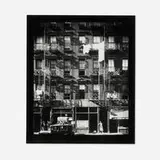 Walker Evans, Tenement Building with Ground Floor Shops and Parked Car on Carmine Street, New York City, gelatin silver print