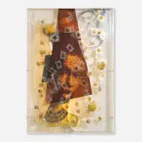Doug and Mike Starn, Sanjusangendo (N), c. 1990, toned silver print on polyester, fluorescent lamps, Xerox print, oil, ink, silicone in Plexiglas